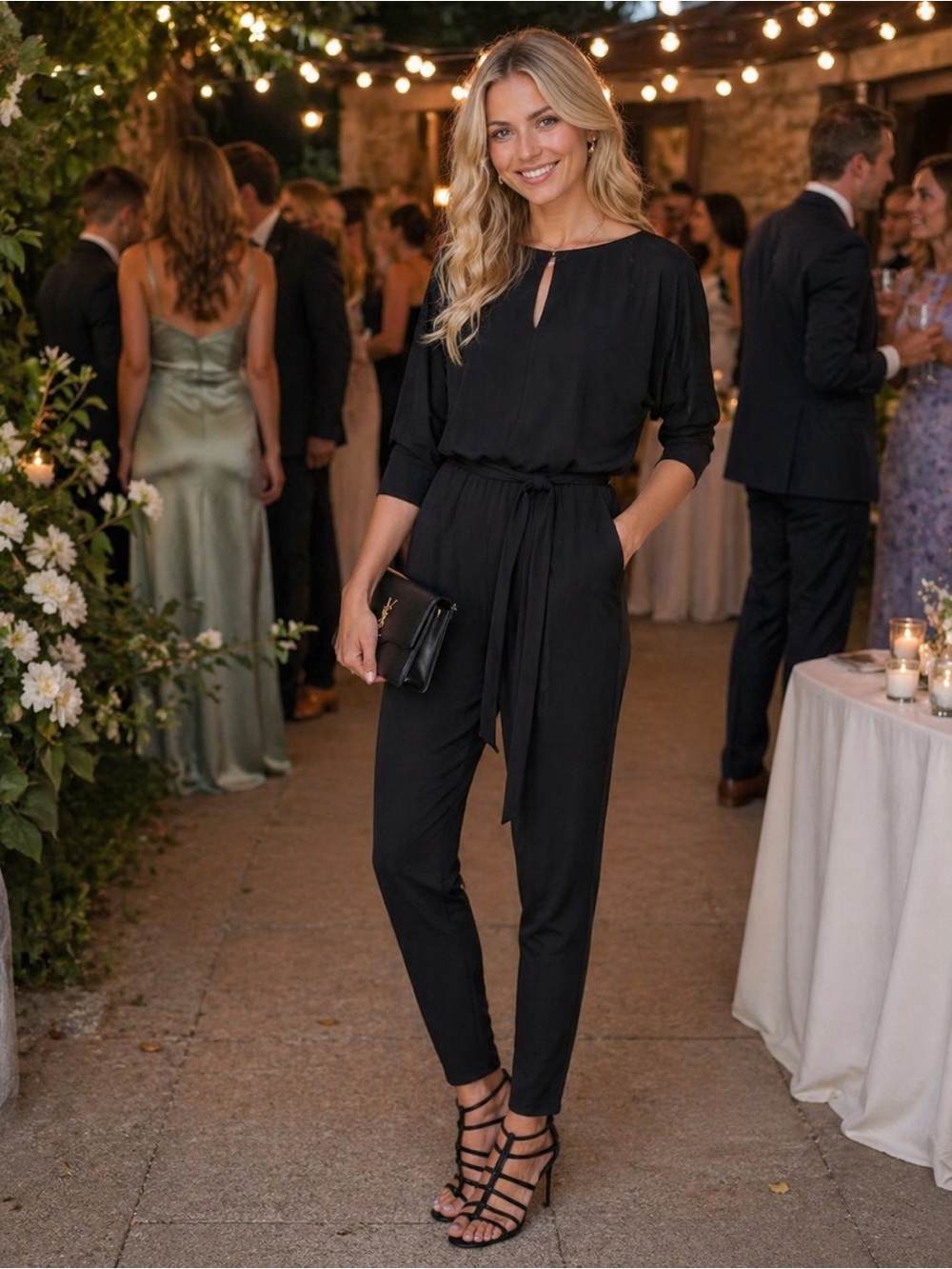 NWT Ralph Lauren Black Label Jumpsuit Women's Size XS  Keyhole Belted Jersey NEW